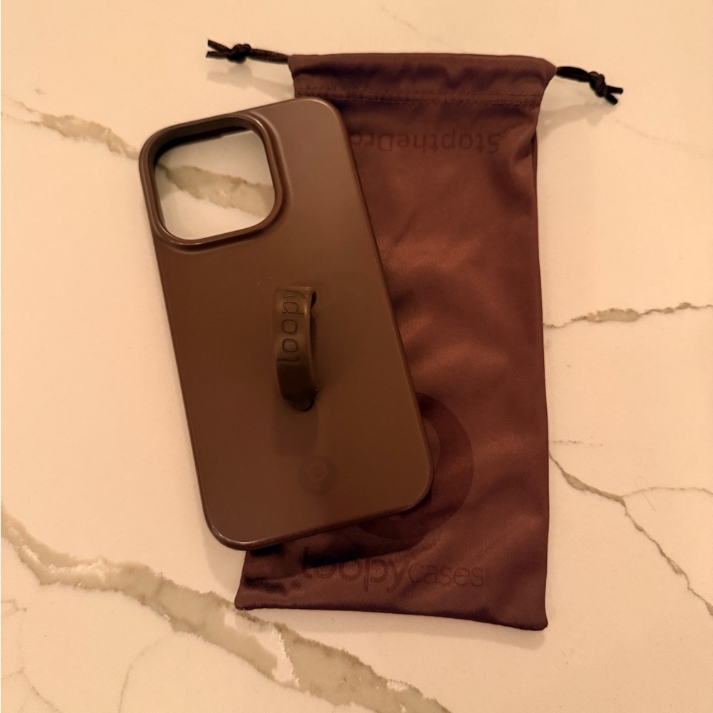 Loopy Case Brown Phone Case with Loop